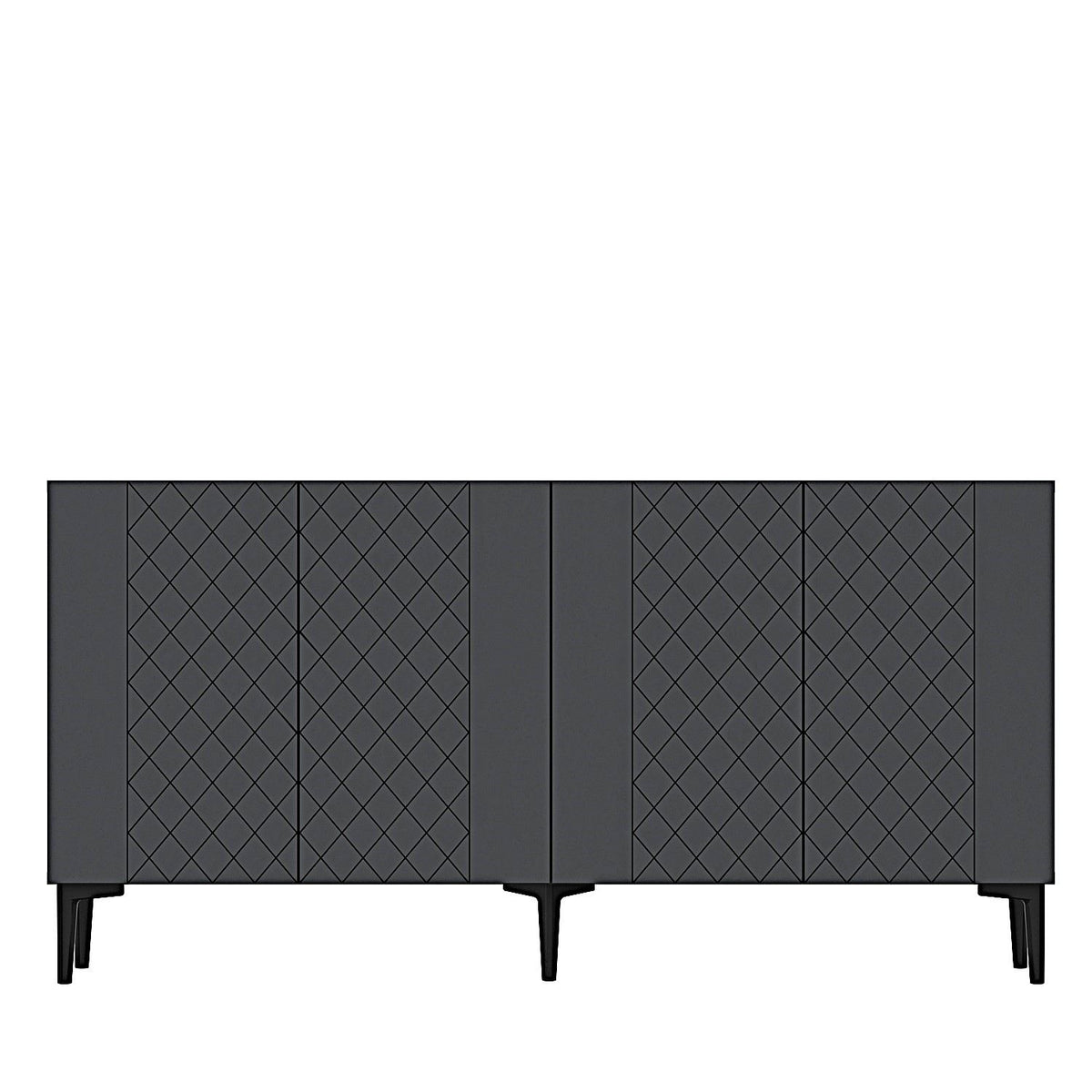 Μπουφές Ανθρακί 150x32x75cm | 555CHM1366