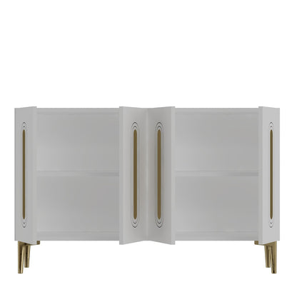Μπουφές Λευκό
Χρυσό 120x32x75cm | 555CHM1370