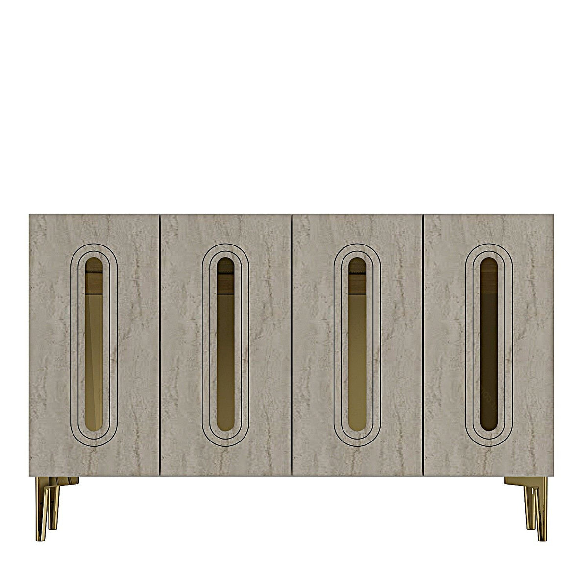 Μπουφές Λευκό
Τραβερτίνη
Χρυσό 120x32x75cm | 555CHM1371