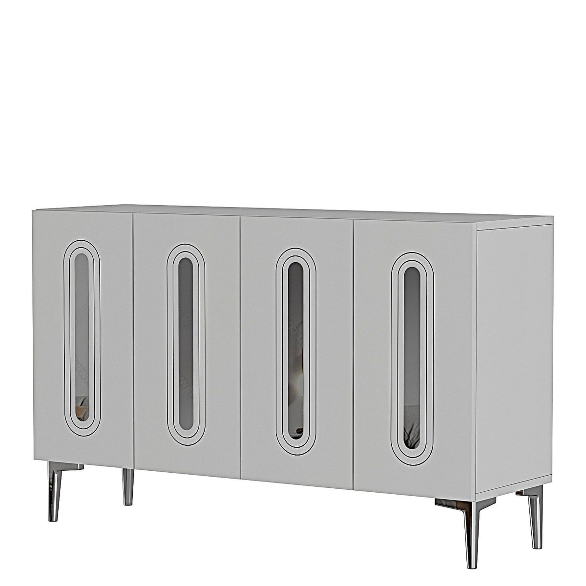 Μπουφές Λευκό
Ασημί 120x32x75cm | 555CHM1373