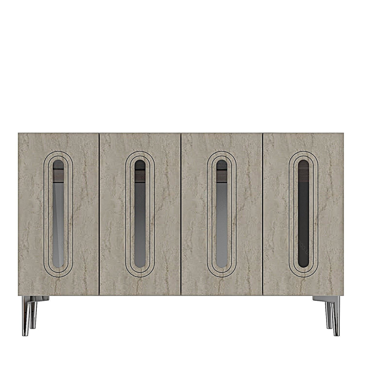 Μπουφές Λευκό
Τραβερτίνη
Ασημί 120x32x75cm | 555CHM1374