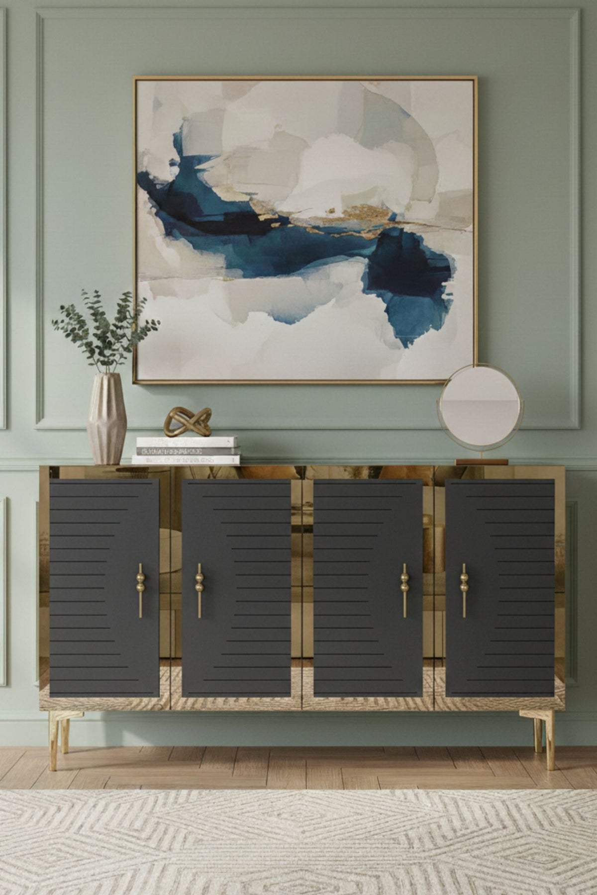Μπουφές Ανθρακί
Χρυσό 120x32x75cm | 555CHM1375