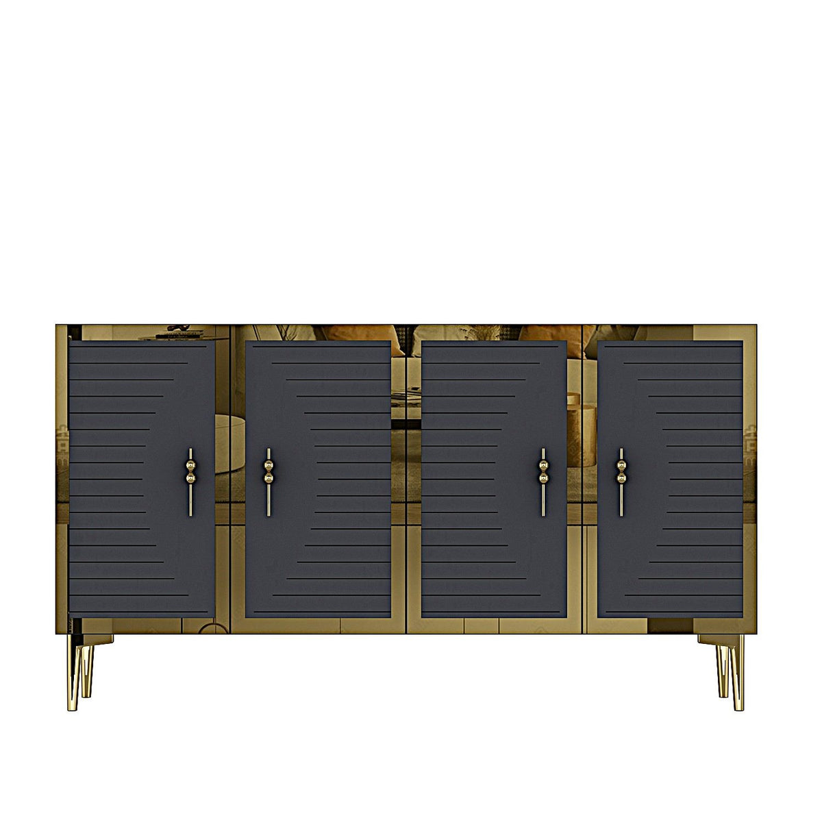 Μπουφές Ανθρακί
Χρυσό 120x32x75cm | 555CHM1375