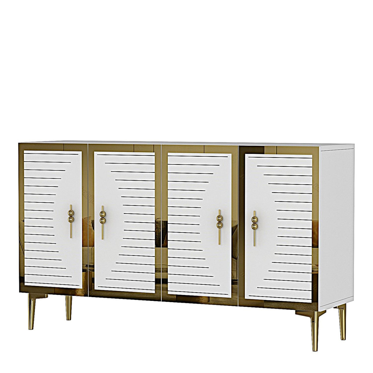 Μπουφές Λευκό
Χρυσό 120x32x75cm | 555CHM1376