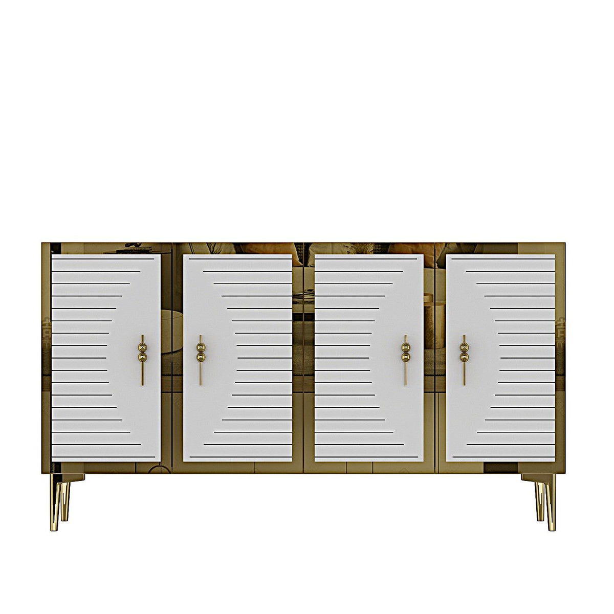 Μπουφές Λευκό
Χρυσό 120x32x75cm | 555CHM1376