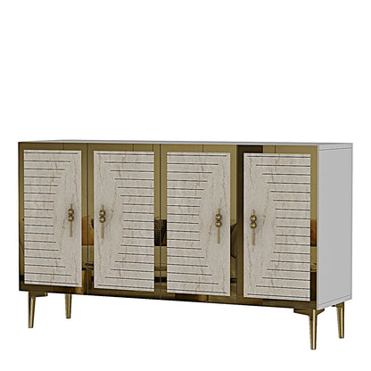 Μπουφές Λευκό
Τραβερτίνη
Χρυσό 120x32x75cm | 555CHM1377