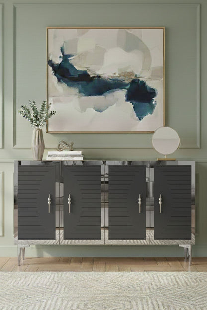 Μπουφές Ανθρακί
Ασημί 120x32x75cm | 555CHM1378