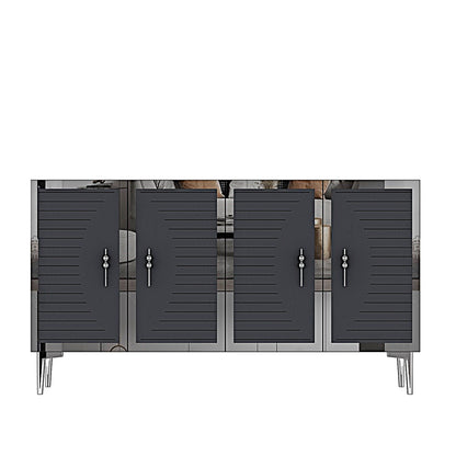 Μπουφές Ανθρακί
Ασημί 120x32x75cm | 555CHM1378