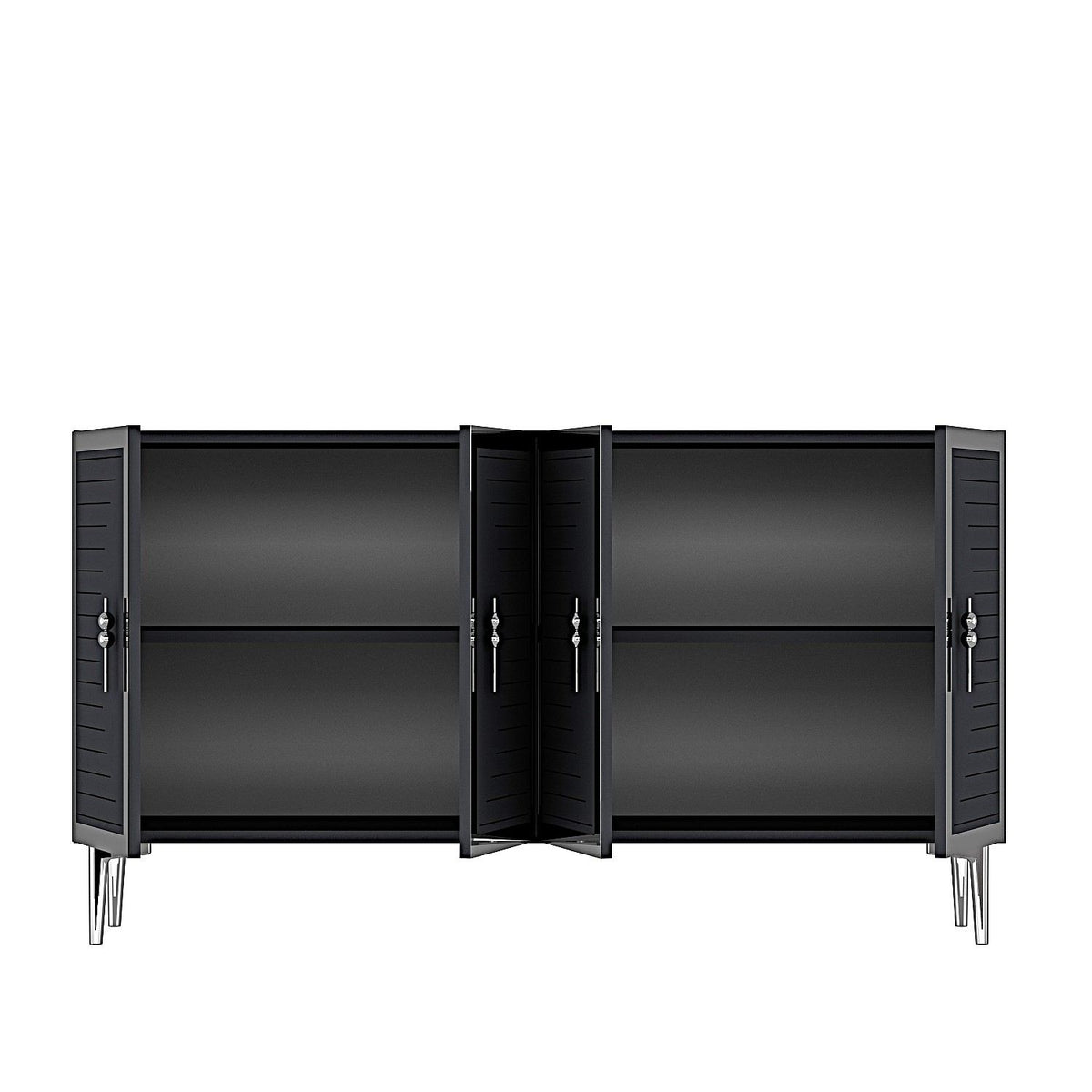 Μπουφές Ανθρακί
Ασημί 120x32x75cm | 555CHM1378