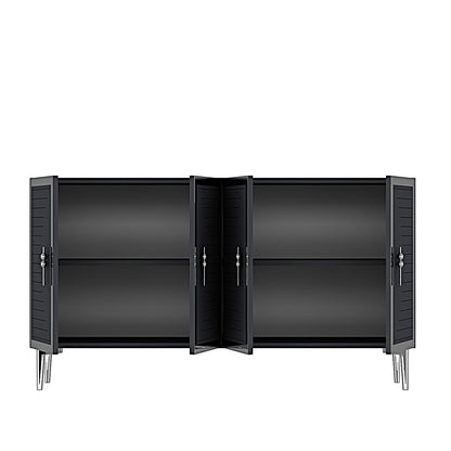 Μπουφές Ανθρακί
Ασημί 120x32x75cm | 555CHM1378