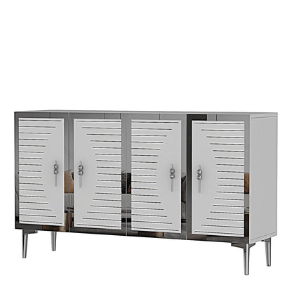 Μπουφές Λευκό
Ασημί 120x32x75cm | 555CHM1379