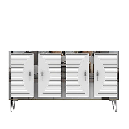Μπουφές Λευκό
Ασημί 120x32x75cm | 555CHM1379