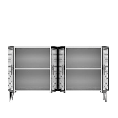 Μπουφές Λευκό
Ασημί 120x32x75cm | 555CHM1379