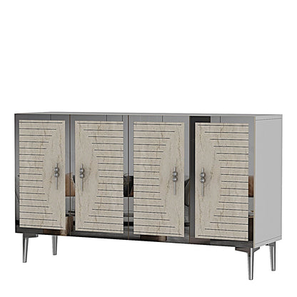 Μπουφές Λευκό
Τραβερτίνη
Ασημί 120x32x75cm | 555CHM1380
