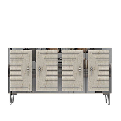 Μπουφές Λευκό
Τραβερτίνη
Ασημί 120x32x75cm | 555CHM1380