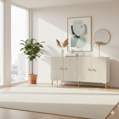 Μπουφές Λευκό
Τραβερτίνη
Χρυσό 150x32x75cm | 555CHM1383