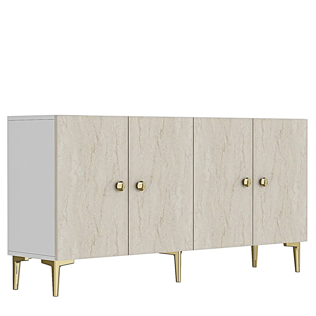 Μπουφές Λευκό
Τραβερτίνη
Χρυσό 150x32x75cm | 555CHM1383