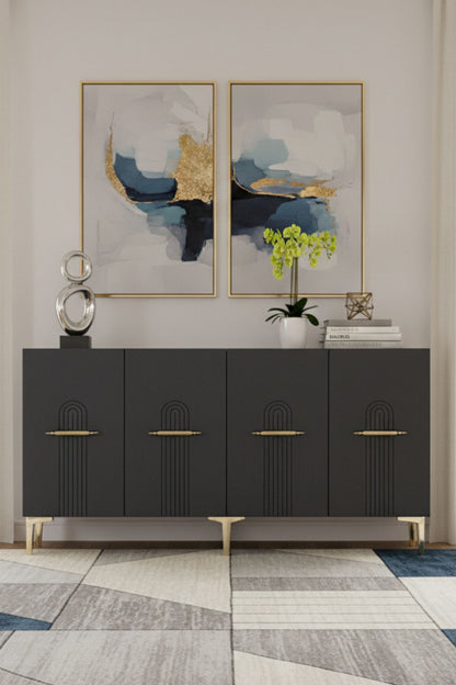 Μπουφές Ανθρακί
Χρυσό 150x32x75cm | 555CHM1387