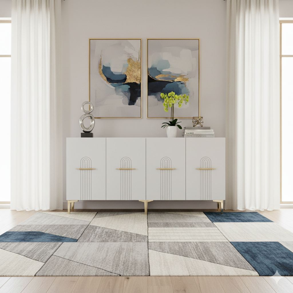 Μπουφές Λευκό
Χρυσό 150x32x75cm | 555CHM1388