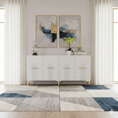 Μπουφές Λευκό
Χρυσό 150x32x75cm | 555CHM1388