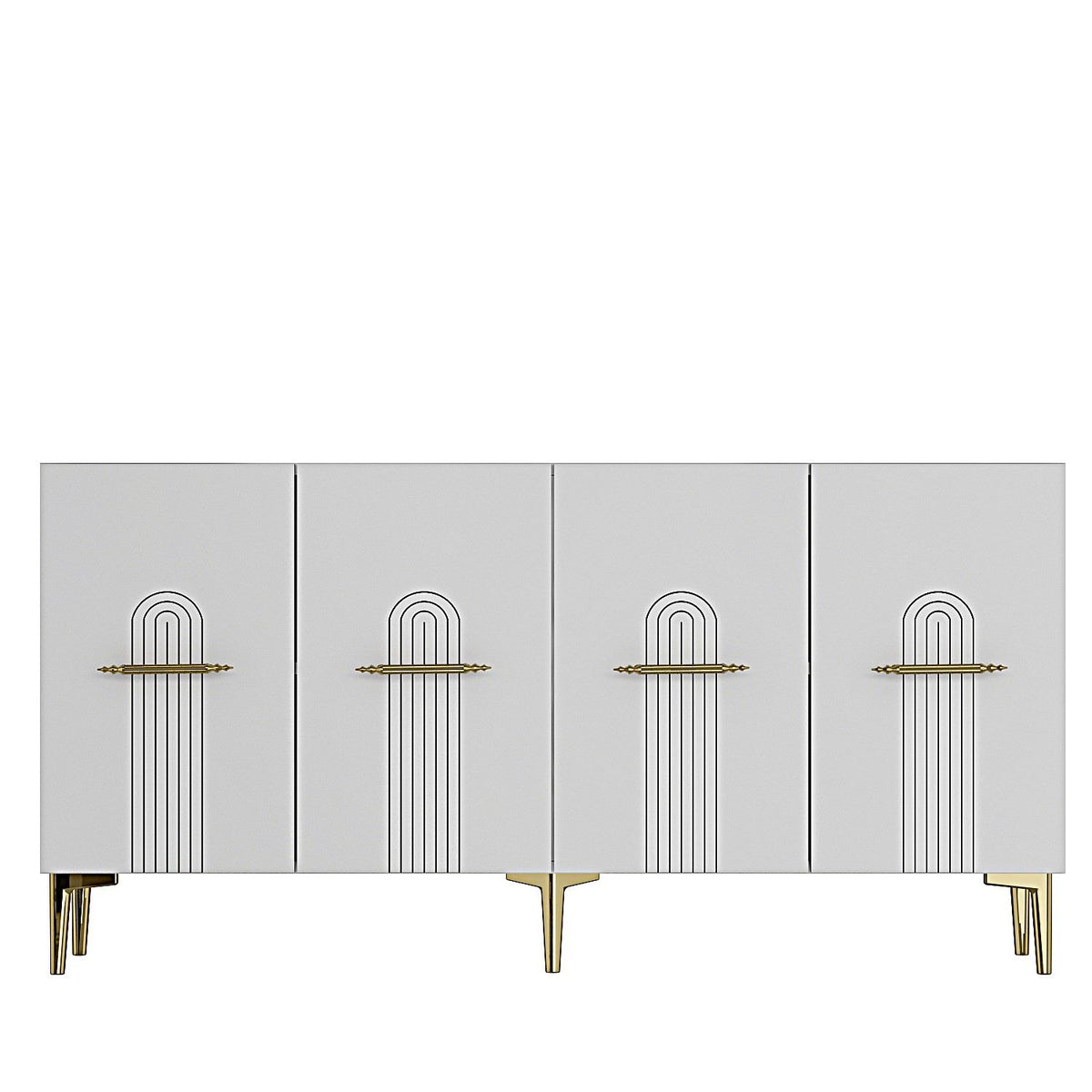 Μπουφές Λευκό
Χρυσό 150x32x75cm | 555CHM1388