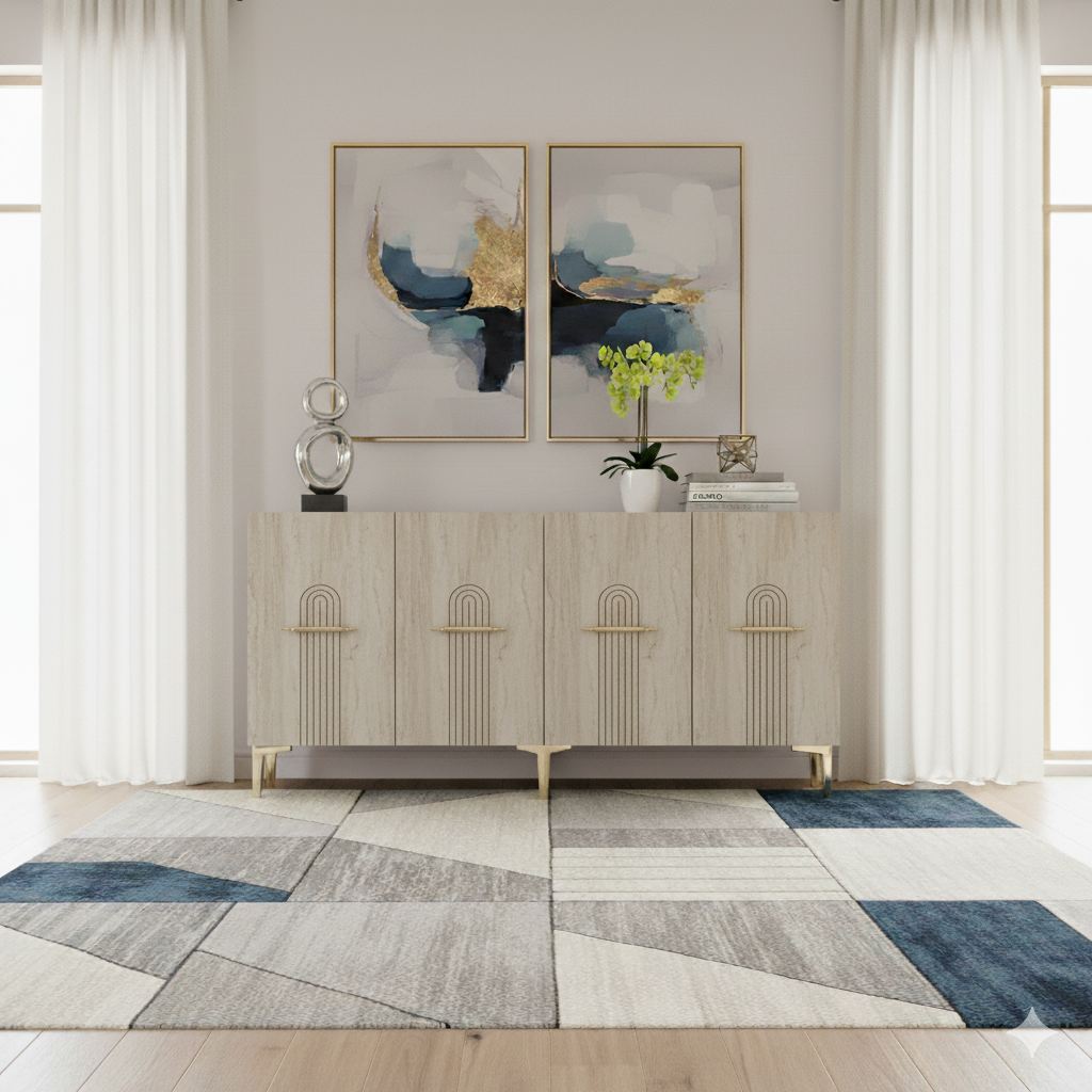 Μπουφές Λευκό
Τραβερτίνη
Χρυσό 150x32x75cm | 555CHM1389