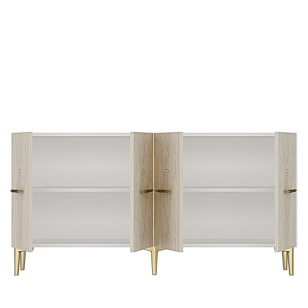 Μπουφές Λευκό
Τραβερτίνη
Χρυσό 150x32x75cm | 555CHM1389