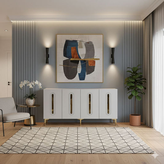 Μπουφές Λευκό
Χρυσό 150x32x75cm | 555CHM1391