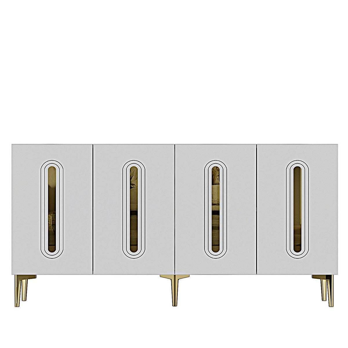 Μπουφές Λευκό
Χρυσό 150x32x75cm | 555CHM1391