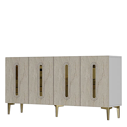 Μπουφές Λευκό
Τραβερτίνη
Χρυσό 150x32x75cm | 555CHM1392