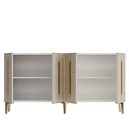 Μπουφές Λευκό
Τραβερτίνη
Χρυσό 150x32x75cm | 555CHM1392