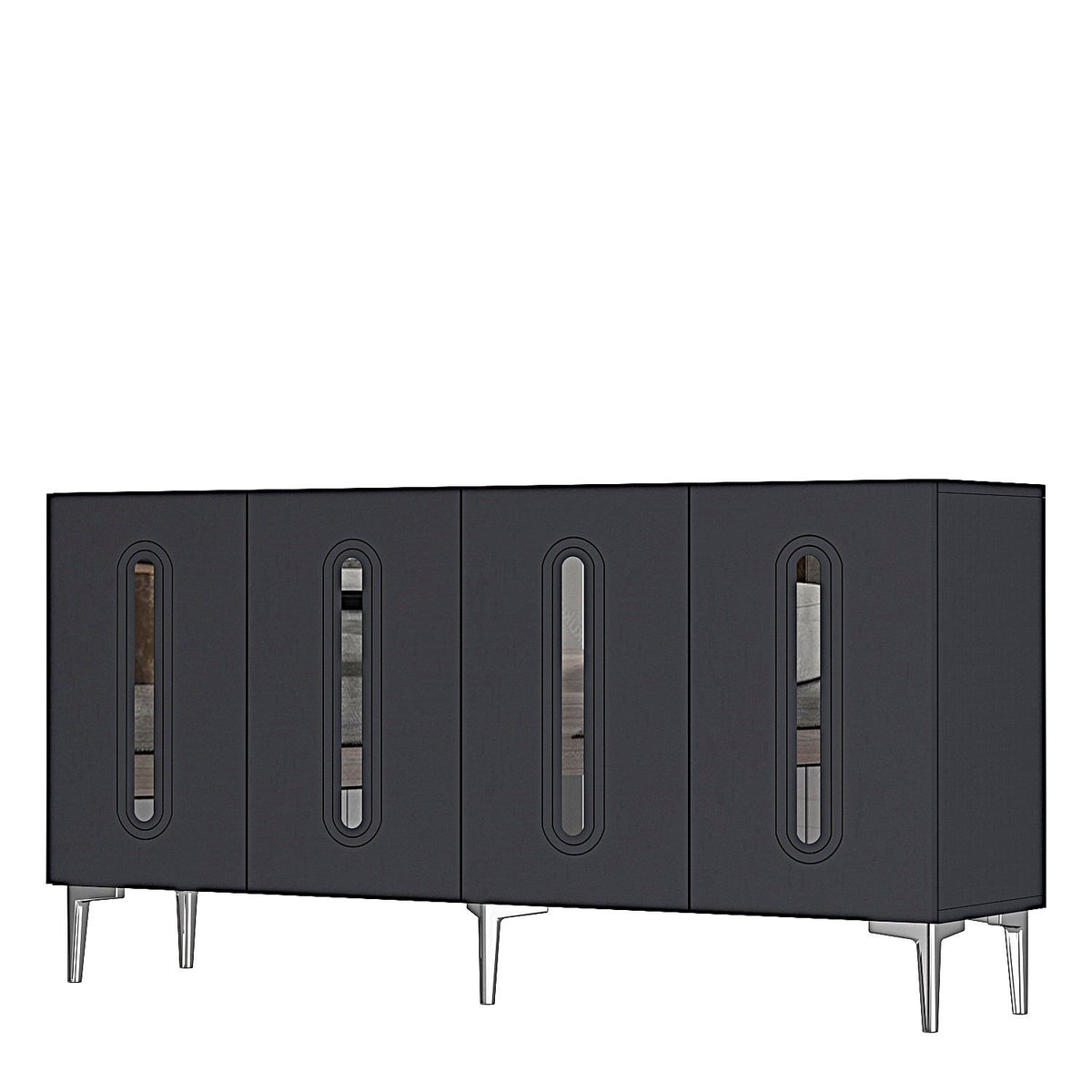 Μπουφές Ανθρακί
Ασημί 150x32x75cm | 555CHM1393