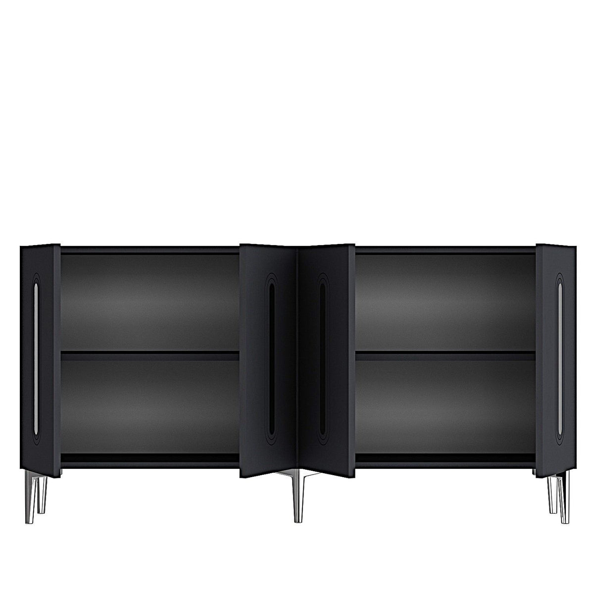 Μπουφές Ανθρακί
Ασημί 150x32x75cm | 555CHM1393