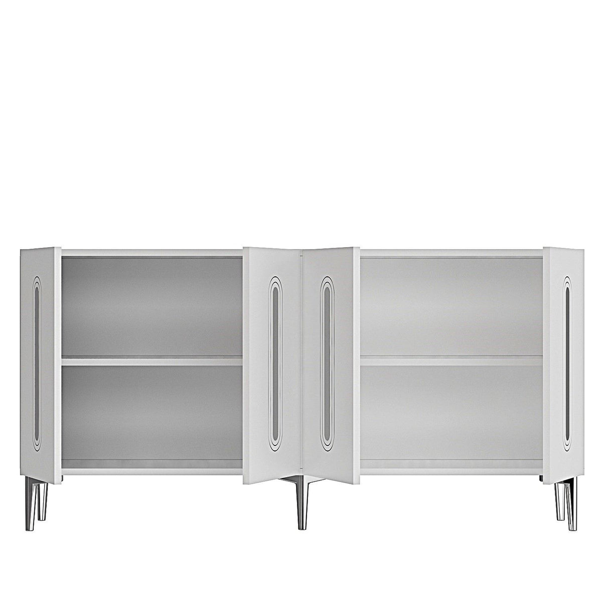 Μπουφές Λευκό
Ασημί 150x32x75cm | 555CHM1394