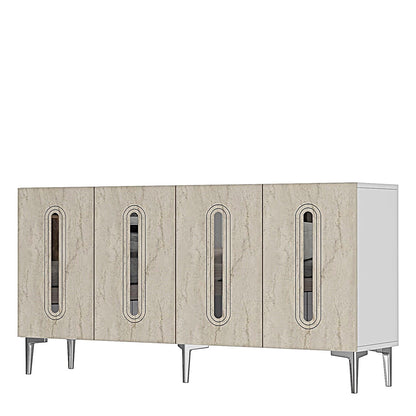 Μπουφές Λευκό
Τραβερτίνη
Ασημί 150x32x75cm | 555CHM1395