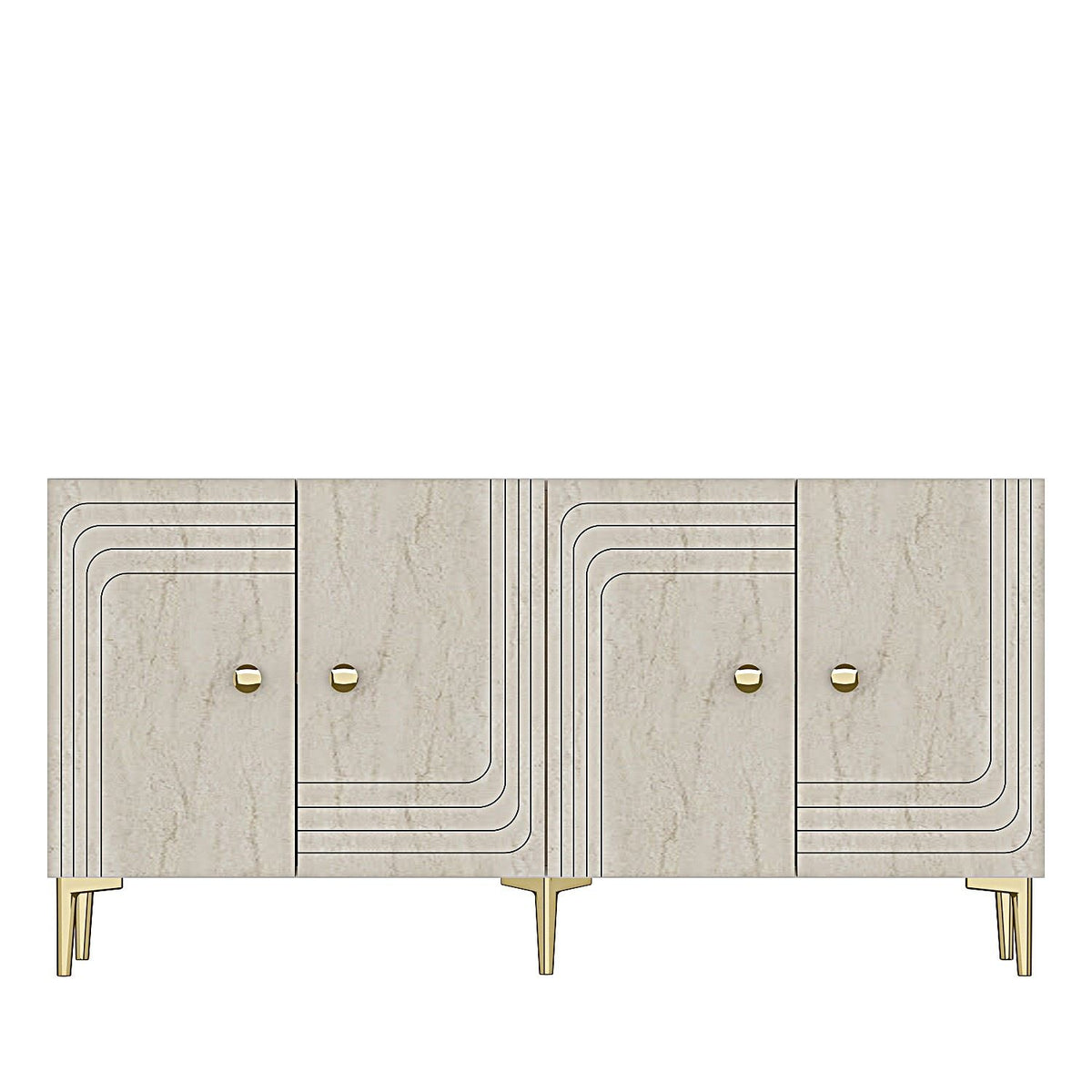Μπουφές Λευκό
Τραβερτίνη
Χρυσό 150x32x75cm | 555CHM1398