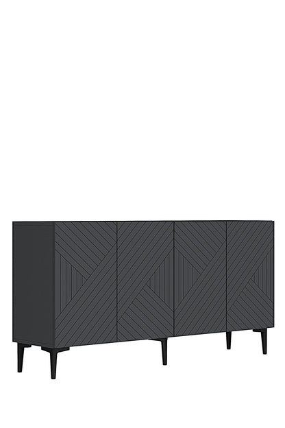 Μπουφές Ανθρακί 150x32x75cm | 555CHM1399