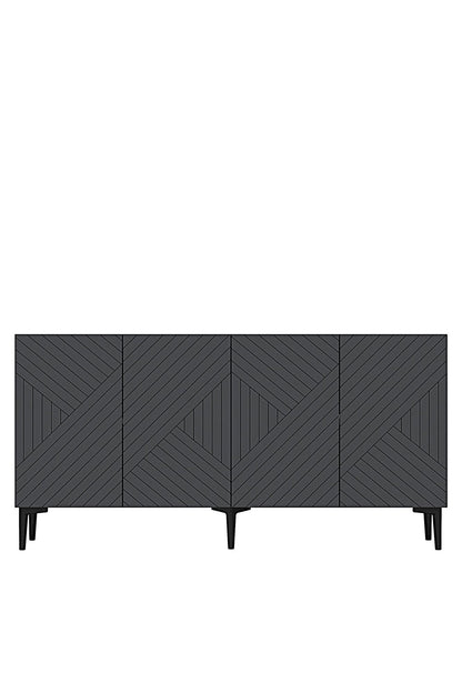 Μπουφές Ανθρακί 150x32x75cm | 555CHM1399