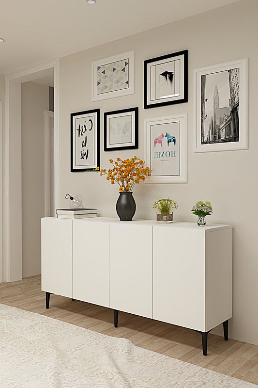 Κονσόλα Μπουφές 150x75x32 εκ Λευκό 555CHM1598