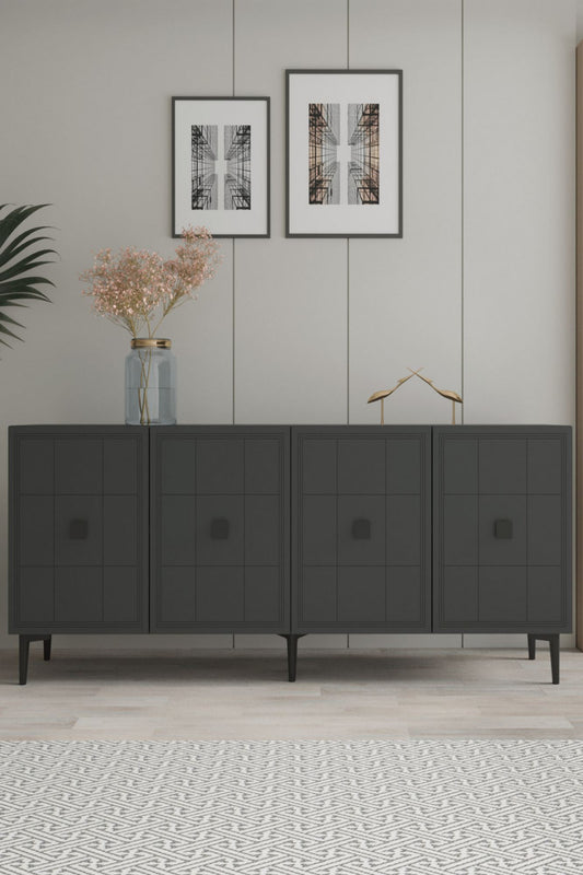 Κονσόλα Μπουφές 180x75x32 εκ Ανθρακί 555CHM1669