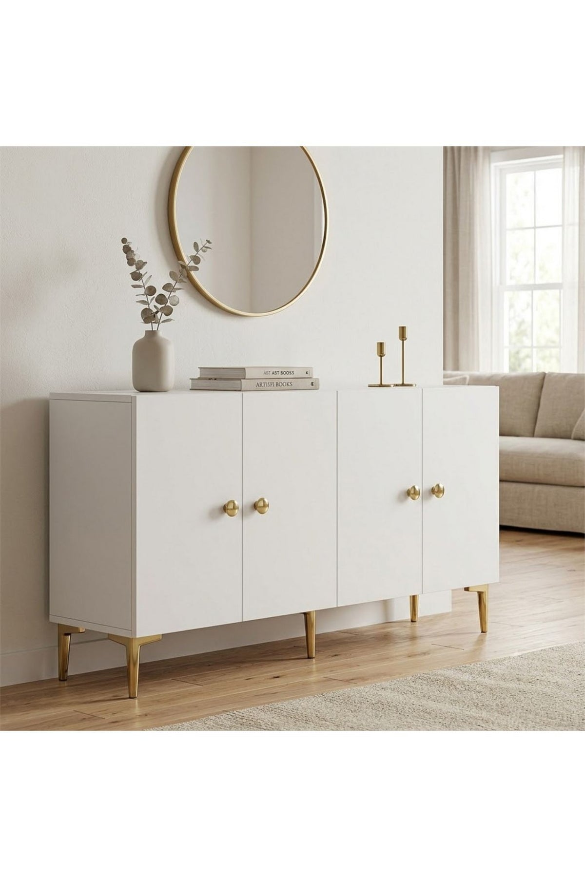 Κονσόλα Μπουφές 180x75x32 εκ Λευκό 555CHM1695