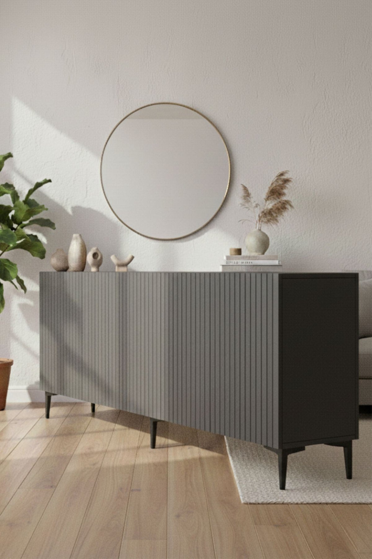 Κονσόλα Μπουφές 180x75x32 εκ Ανθρακί 555CHM1725