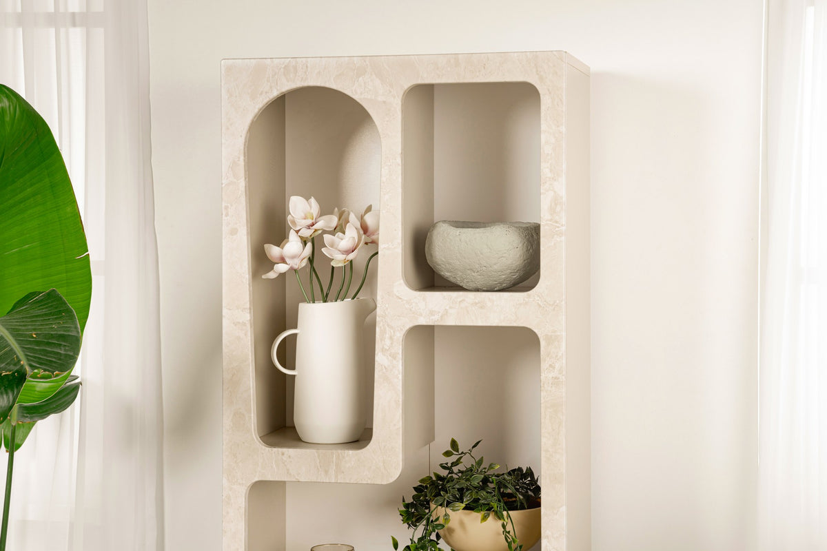 Βιβλιοθήκη 60 × 32 × 150 εκ. Traverten Marble Sandstone GR563NRD1302