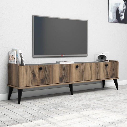 Έπιπλο Τηλεόρασης TV Βάση Σύνθεση Καρυδί Marble | 566BMS1147