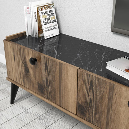 Έπιπλο Τηλεόρασης TV Βάση Σύνθεση Καρυδί Marble | 566BMS1147