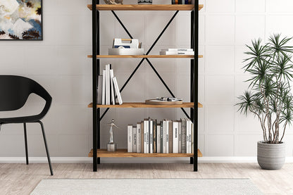 Βιβλιοθήκη 90 × 33,5 × 180 εκ. Atlantic Pine Μαύρο GR570VLT1113
