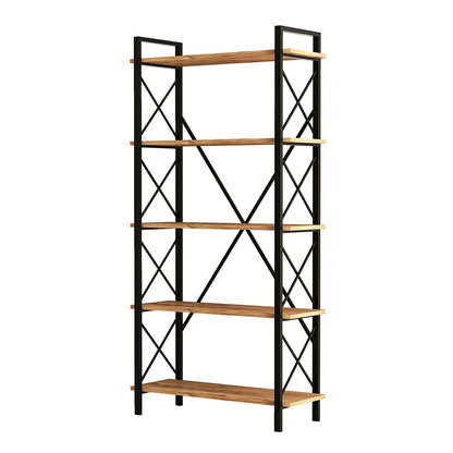 Βιβλιοθήκη 90 × 33,5 × 180 εκ. Atlantic Pine Μαύρο GR570VLT1113