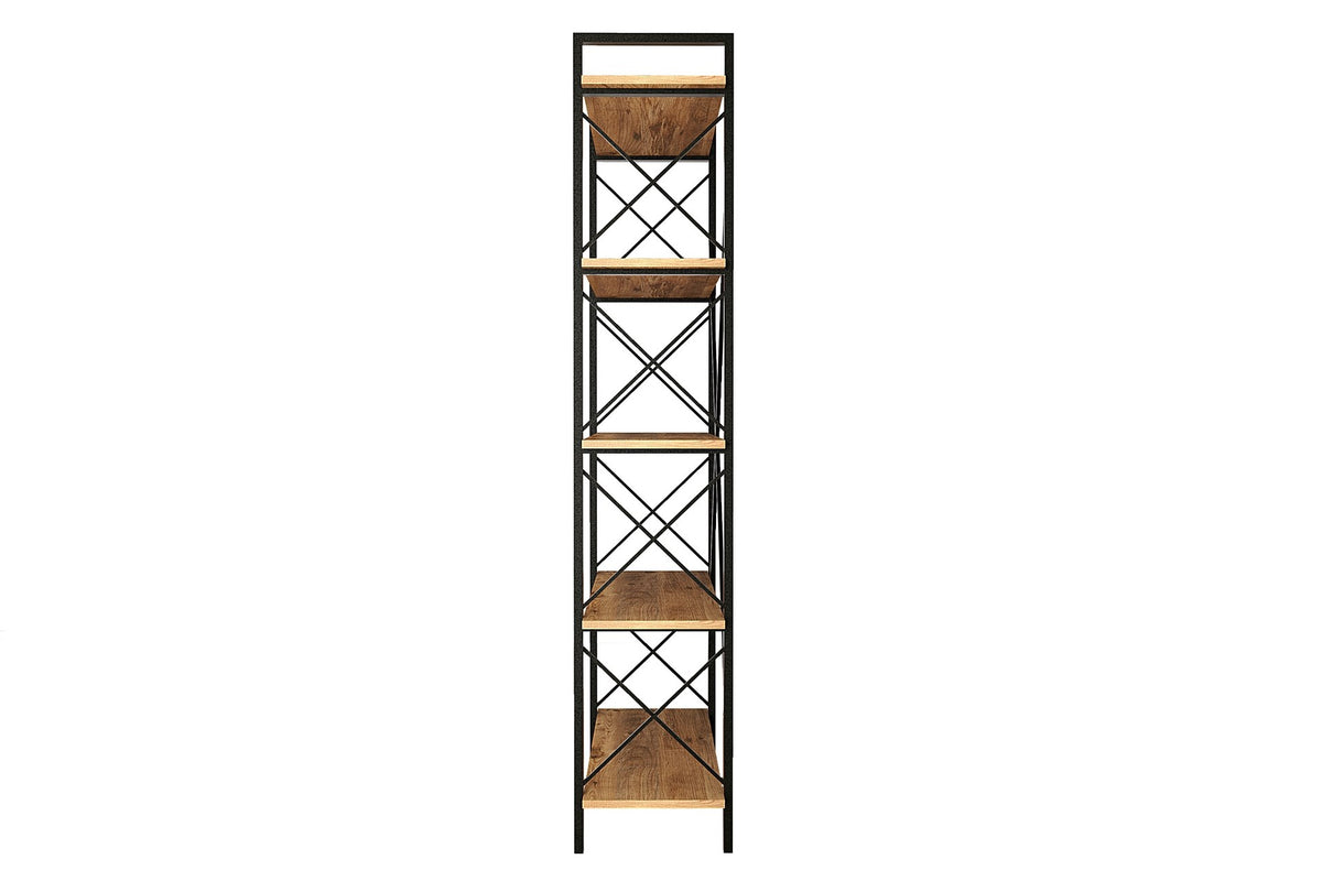 Βιβλιοθήκη 90 × 33,5 × 180 εκ. Atlantic Pine Μαύρο GR570VLT1113