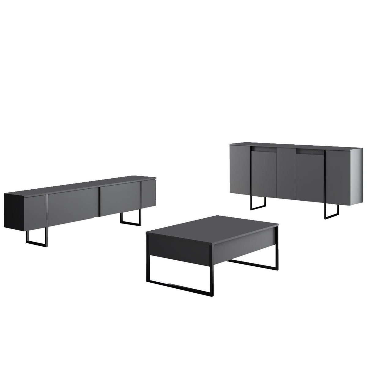 Μπουφές Ανθρακί
Μαύρο 160x35x80cm | 618BLY1175