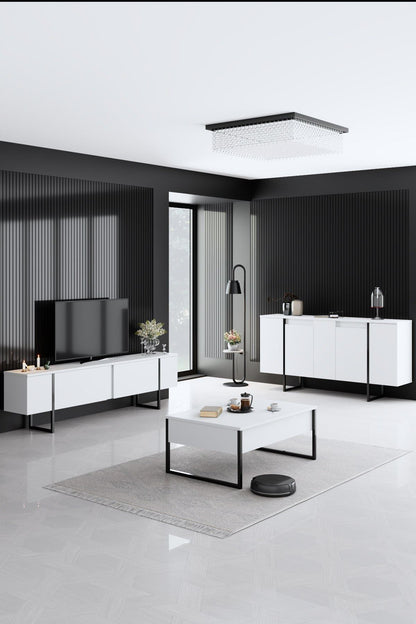 Μπουφές Λευκό
Μαύρο 160x35x80cm | 618BLY1176